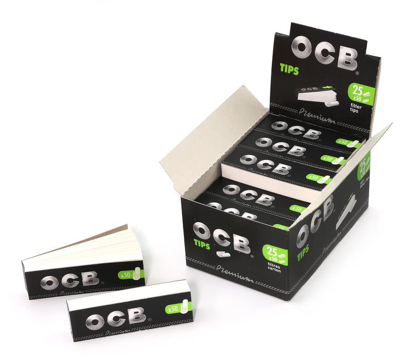 OCB Premium Black Perforated Tips