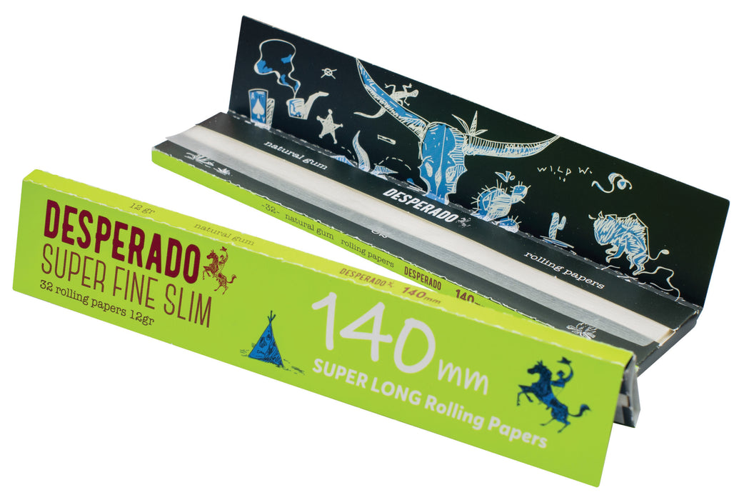 CARTEL DESPERADO - SUPER LONG SUPER FINE SLIM - 140MM ROLLING PAPERS