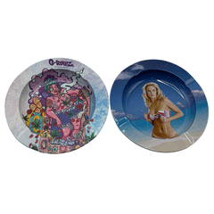G-Rollz Tray Canna Bath & Blue XXX Adults Metal Ashtray