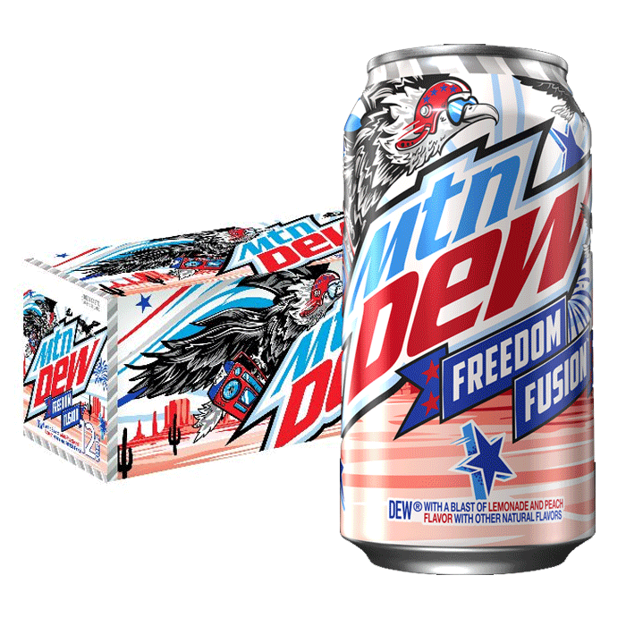 Mountain Dew USA Freedom Fusion (12 x 0,355 Liter Cans)