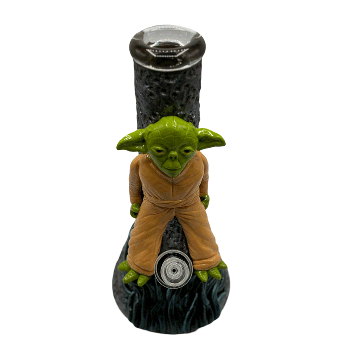 Star Wars Yoda CLAY AND Glass BONG Water Pipe