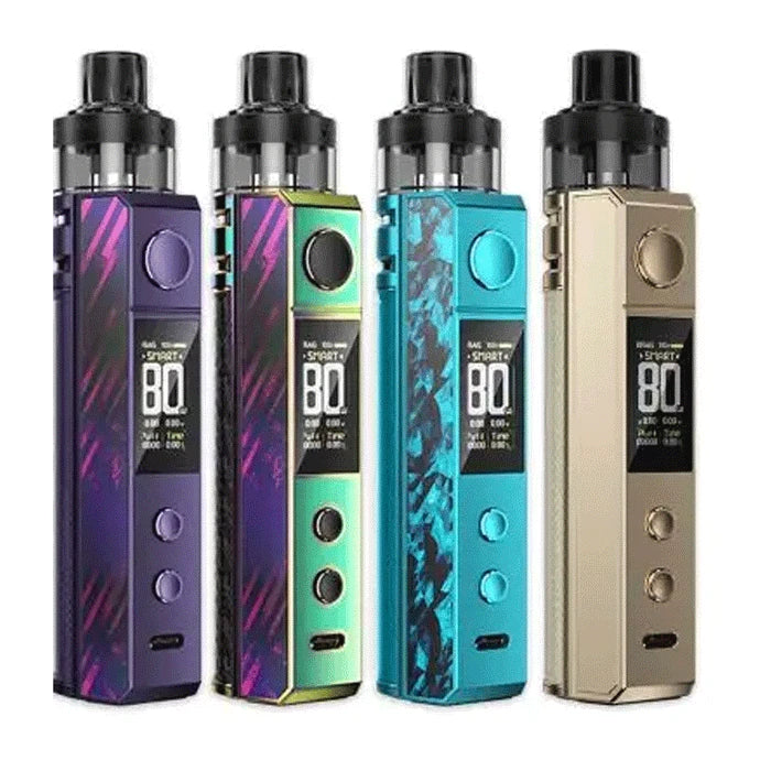 VooPoo Drag H80S Pod Vape Kit with sleek design and refillable pod system