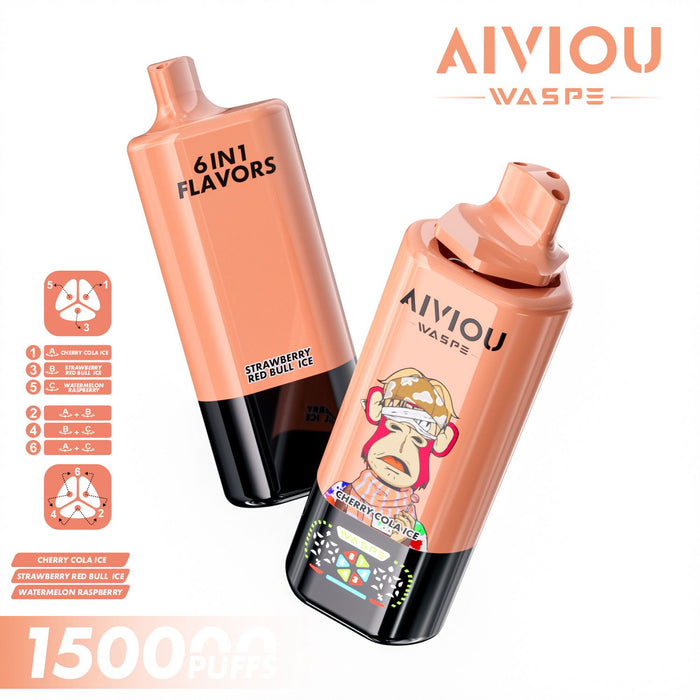 AIVIOU WASPE 6-in-1 Disposable Vape – 150,000 Puffs