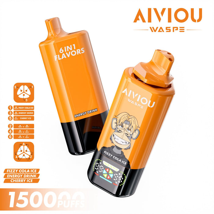 AIVIOU WASPE 6-in-1 Disposable Vape – 150,000 Puffs