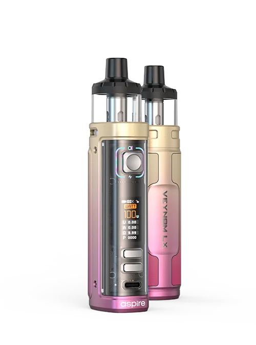 Aspire Veynom LX Vape Kit in Gold and Pink