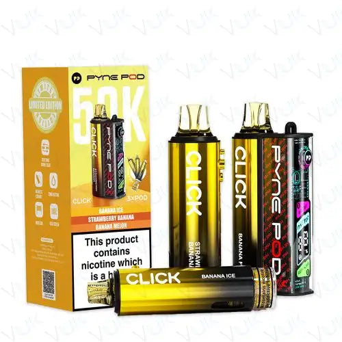 Pyne Pod Click 50K Prefilled Pod Kit – 50,000 Puffs Smart Vape System