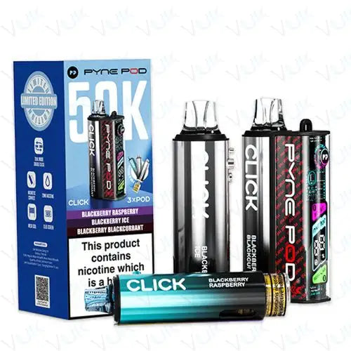 Pyne Pod Click 50K Prefilled Pod Kit – 50,000 Puffs Smart Vape System