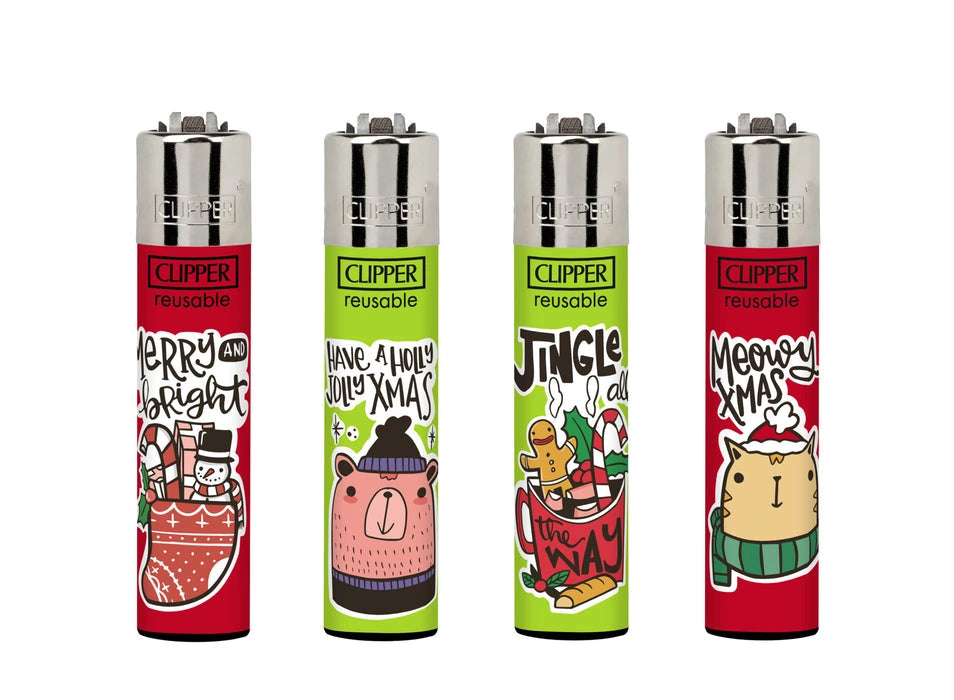 Christmas Clipper Lighter Collection featuring festive designs