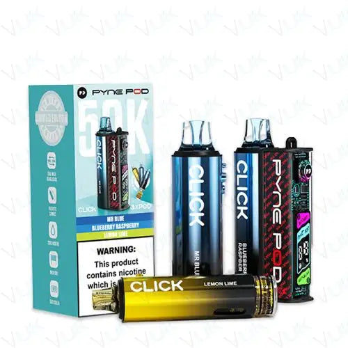 Pyne Pod Click 50K Prefilled Pod Kit – 50,000 Puffs Smart Vape System