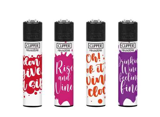 Clipper Wineabulous Large CP11 refillable lighter in stylish design