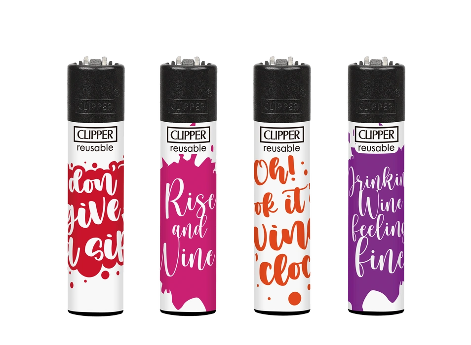 Clipper Wineabulous Large CP11 refillable lighter in stylish design
