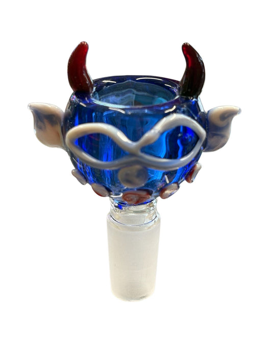 Blue Devil Horn Glass Herb Bowl – Replacement Accessory for Water Pipes