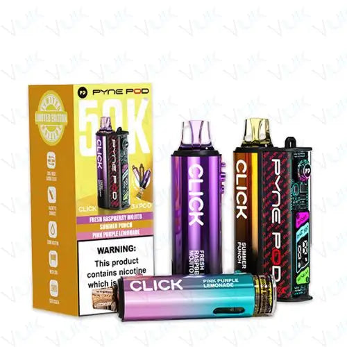 Pyne Pod Click 50K Prefilled Pod Kit – 50,000 Puffs Smart Vape System