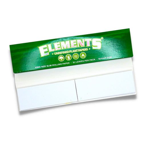 Elements GREEN Connoisseur KS Slim rolling papers with filter tips