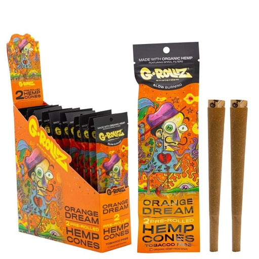 G-Rollz 2 Pack Pre-Rolled Hemp Wraps in Orange Dream