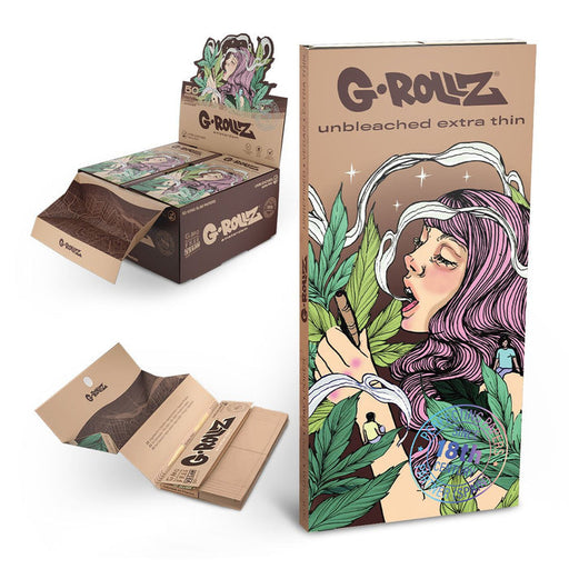 G-Rollz Collector Colossal Dream Unbleached Rolling Papers with Tips