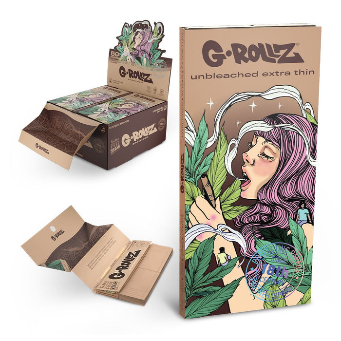 G-Rollz Collector Colossal Dream Unbleached Rolling Papers with Tips