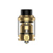 Geekvape Obelisk Tank in gold with wide airflow and mesh coil support
