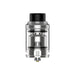 Geekvape Obelisk Tank in silver with top-fill and leakproof design.