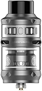  Geekvape P Sub-Ohm Tank in stainless metal finish, durable build with wide airflow

