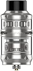Geekvape P Sub-Ohm Tank in silver color with high vapor production and leakproof tech