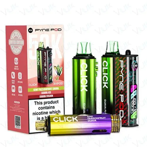 Pyne Pod Click 50K Prefilled Pod Kit – 50,000 Puffs Smart Vape System