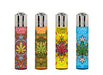Clipper lighter featuring a vibrant mandala design, refillable and eco-friendly.