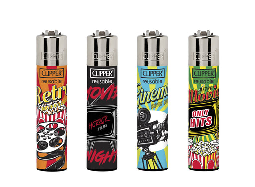 HOBBY MIX Clipper lighter collection featuring multiple colorful refillable lighters