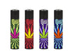 HYPNOTIQ LEAVES Clipper lighter collection featuring colorful leaf designs
