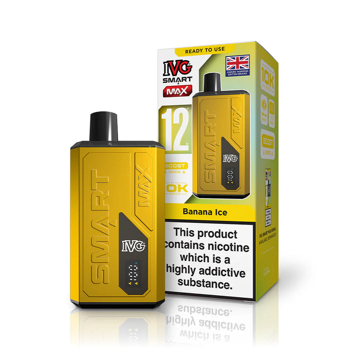 IVG Smart Max Banana Ice vape in yellow colour 