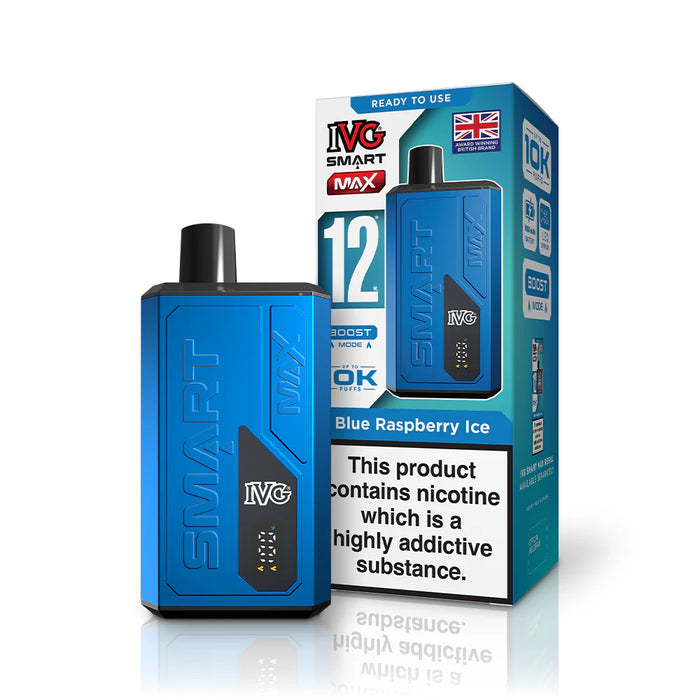 IVG Smart Max Blue Raspberry Ice vape in Blue Colour