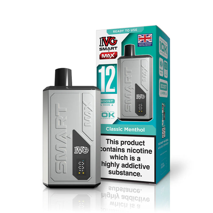 IVG Smart Max Classic Menthol vape in Grey colour