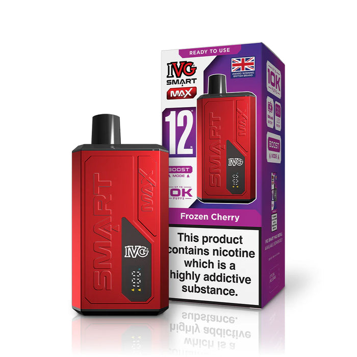 IVG Smart Max Frozen Cherry vape in Red Colour