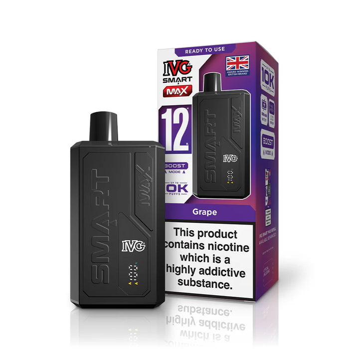 IVG Smart Max Grape vape in Black colour