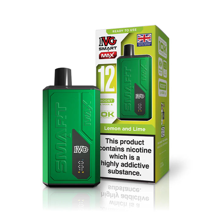 IVG Smart Max Lemon and Lime disposable vape in Green colour