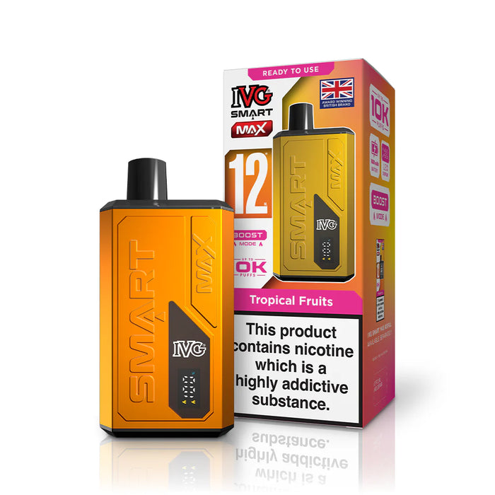 IVG Smart Max Tropical Fruits disposable vape in Orange colour