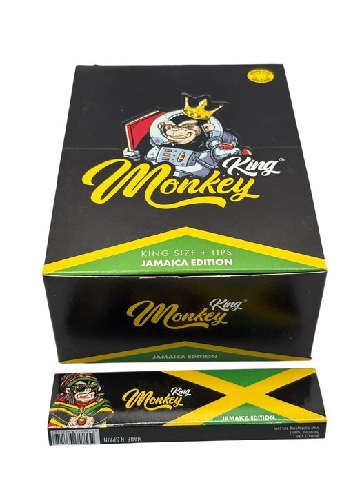 Monkey King Jamaica Edition Kingsize Tips Rolling Paper Full Box