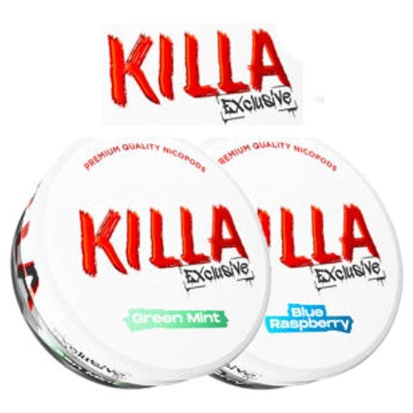 Killa Exclusive Nicotine Pouches 20pcs  Strong Tobacco-Free Nicotine Pouches