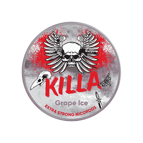 Killa Grape Ice nicotine pouch with refreshing grape and menthol flavor