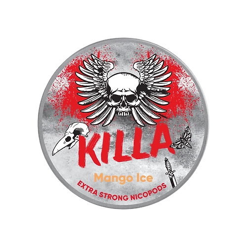Killa Pouches Mango Ice flavored nicotine pouches pack