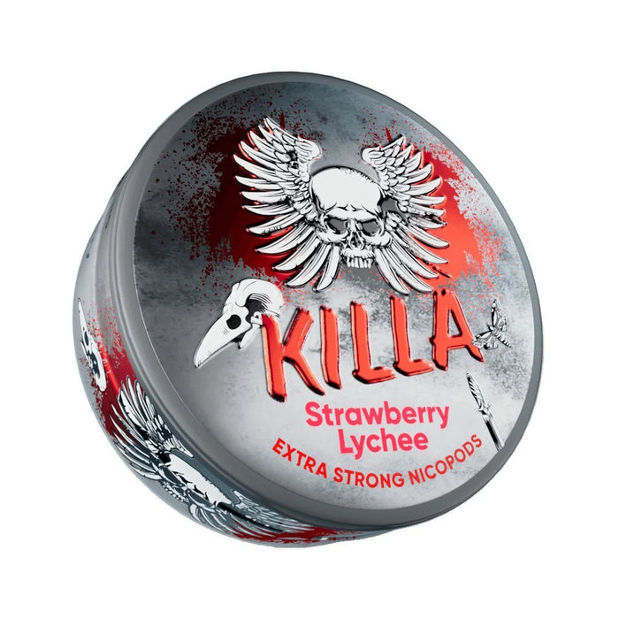 Killa Strawberry Nicotine Pouches in fresh strawberry flavor
