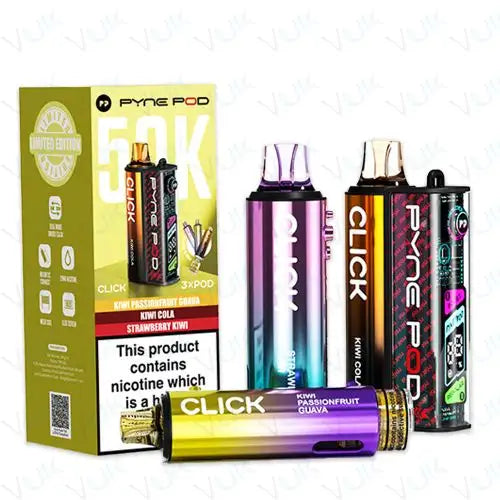 Pyne Pod Click 50K Prefilled Pod Kit – 50,000 Puffs Smart Vape System
