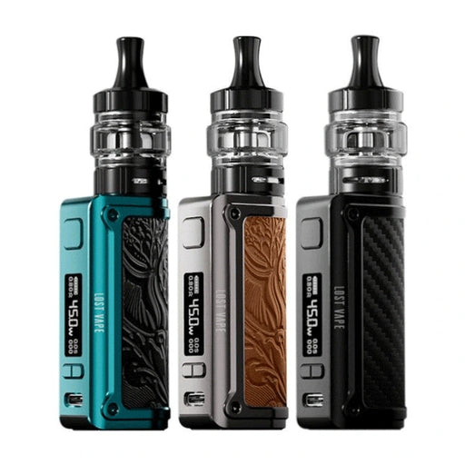 Lost Vape Thelema Mini 45W Vape Kit showing compact mod device with sleek design