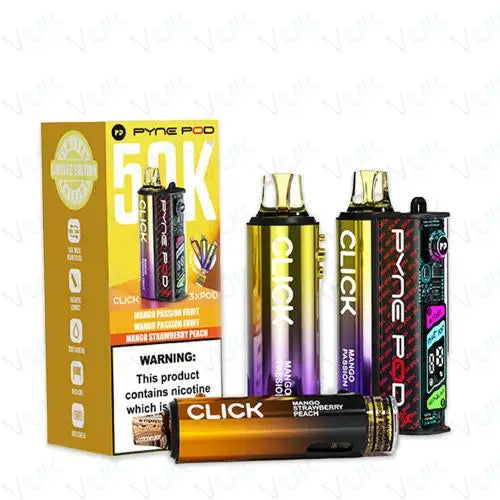 Pyne Pod Click 50K Prefilled Pod Kit – 50,000 Puffs Smart Vape System
