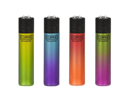 Metallic Clipper Lighter Collection featuring stylish reusable lighters