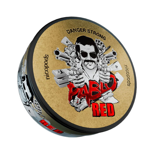 Pablo Red extra strong nicotine pouches tin
