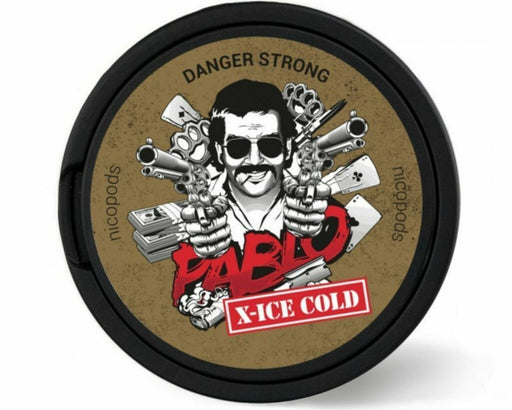 Pablo X-Ice Cold Nicotine Pouches tin, refreshing mint flavor