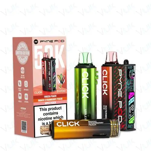Pyne Pod Click 50K Prefilled Pod Kit – 50,000 Puffs Smart Vape System
