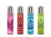POWER LEAVES Clipper Lighter Collection with colorful leaf designs