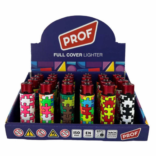 PROF Atomic Lighters with PVC guest covers displayed in a set